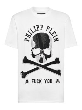PHILIPP PLEIN PHILIPP PLEIN T-Shirt 14941 Biały Regular Fit