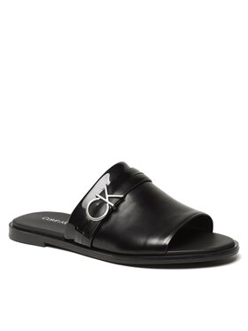 Calvin Klein Calvin Klein Παντόφλες Almond Slide Sandal W/Hw HW0HW01604 Μαύρο
