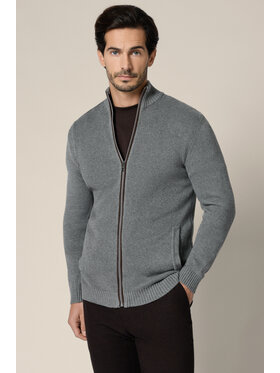 Lancerto Lancerto Sweter Algar SW073225000032 Szary Regular Fit