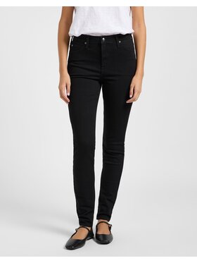 Lee Lee Jeansy SCARLETT HIGH Czarny Skinny Fit