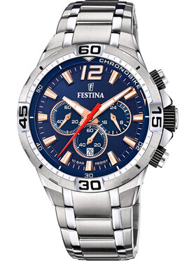 Festina Festina Zegarek F20522/4 Srebrny