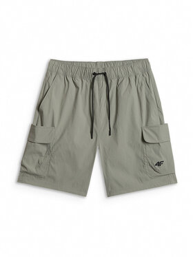 4F 4F Szorty sportowe TREKKING Khaki Regular Fit