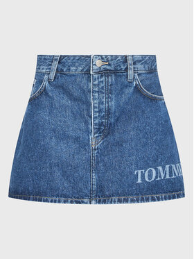 Tommy Jeans Tommy Jeans Spódnica jeansowa Micro DW0DW14834 Granatowy Regular Fit