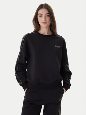 Guess Guess Bluză V6RQ96 KCX22 Negru Regular Fit