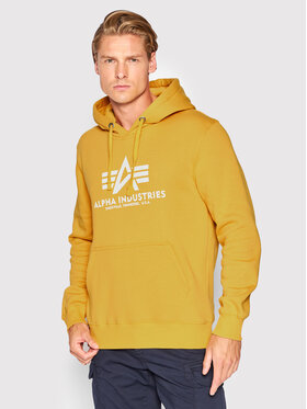Alpha Industries Alpha Industries Džemperis ar kapuci Basic 178312 Dzeltens Regular Fit