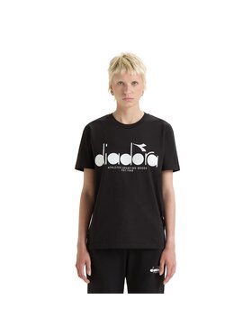 Diadora Diadora T-Shirt T-SHIRT SS LOGO Czarny Regular Fit