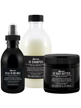 Davines Davines DAVINES Zestaw do każdego rodzaju włosów OI Masło 250ml Szampon 280ml Mleczko 135ml Zestaw kosmetyków