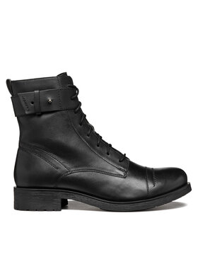 Geox Geox Šnurovacia obuv D Rawelle D466RC 0TU43 C9999 Čierna