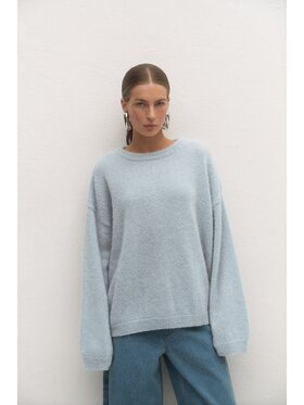 Le Collet Le Collet Sweter DIANA Niebieski Oversize
