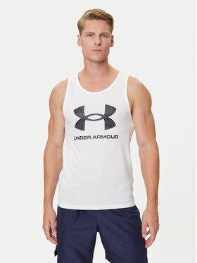 Under Armour Under Armour Майка Ua Sportstyle Logo Tank 1382883-100 Білий Loose Fit