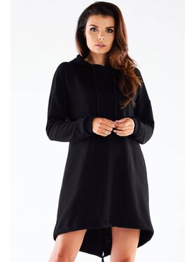 Infinite You Infinite You Sukienka dzianinowa M270 Czarny Basic Fit