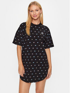 DKNY DKNY Noční košile YI2322590 Černá Relaxed Fit