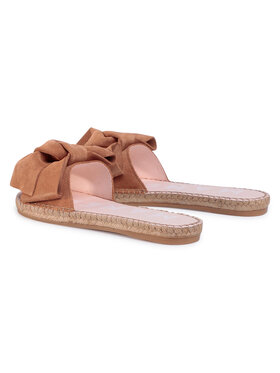 Manebi Espadrile Sandals With Bow W 1.1 J0 Rjava