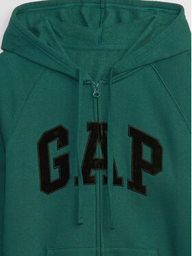 Gap Majica Dugih Rukava 463503-36 Zelena Regular Fit