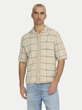 Only & Sons Only & Sons Cămașă Bart 22033329 Bej Relaxed Fit
