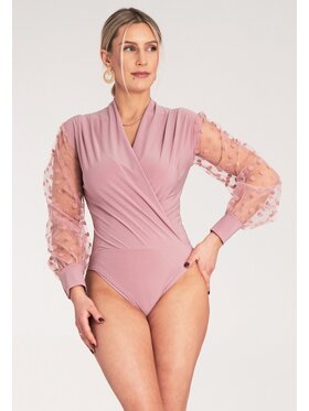 FIGL FIGL Body M1145 Różowy Fitted Fit