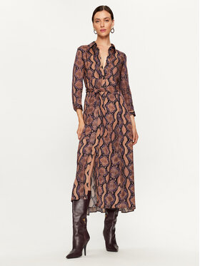 Pinko Pinko Košilové šaty Sushi 102167 A19A Hnědá Regular Fit