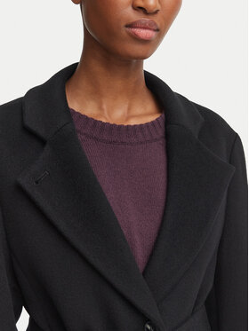 Marella Marella Vilnas mētelis Ovatta 2623016132 Melns Regular Fit