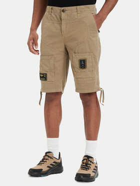 Aeronautica Militare Aeronautica Militare Шорти от плат 261BE0041UCT01122 Бежов Regular Fit