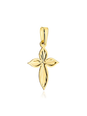 Fugart Fugart Kolczyki krzyżyk diamentowany FUG6-Z00654-585 Złoty