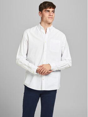 Jack&Jones Jack&Jones Cămașă 12182486 Alb Slim Fit