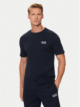 EA7 Emporio Armani EA7 Emporio Armani Tričko 8NPT25 PJVPZ 1562 Tmavomodrá Regular Fit
