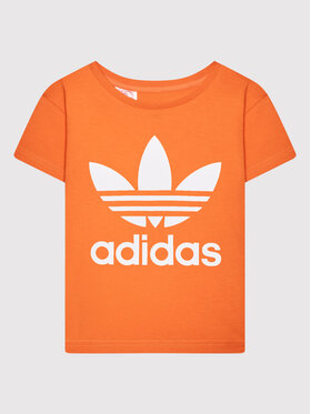 adidas adidas Футболка adicolor Trefoil HK2907 Оранжевий Regular Fit