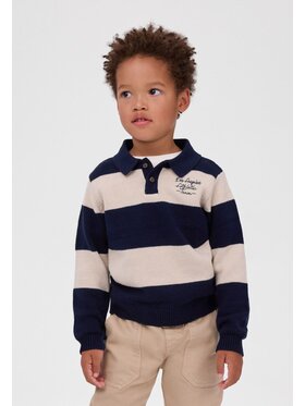 minoti minoti Sweter 33KNIT202 Granatowy Regular Fit