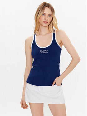 Guess Guess Topiņš Sporty E3GP05 KBP41 Zils Slim Fit