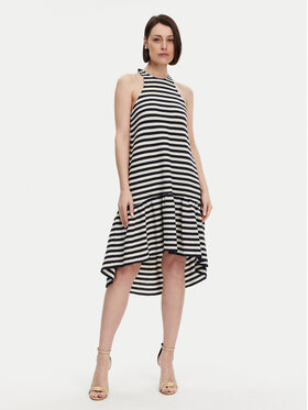 Fracomina Fracomina Sukienka letnia FJ25SD1002F449Q6 Granatowy Regular Fit