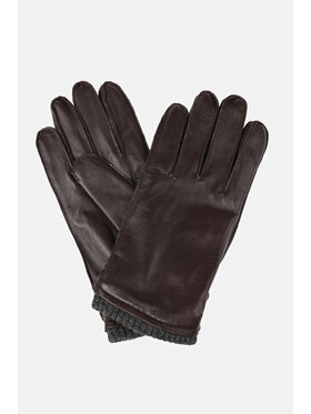 Lancerto Lancerto Rękawiczki Męskie Skórzane Brązowy