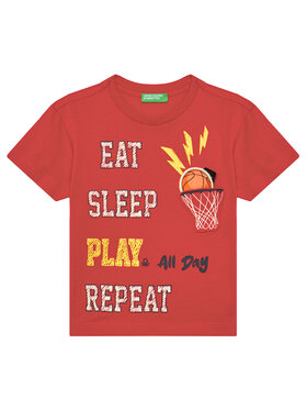 United Colors Of Benetton United Colors Of Benetton T-shirt 3I1XG10J6 Rosso Regular Fit