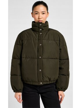 Lee Lee Kurtka przejściowa Relaxed Short Puffer Jacket Zielony Relaxed Fit