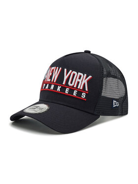 New Era New Era Czapka z daszkiem New York Yankees Graphic Logo A-Frame Trucker 60222488 Granatowy