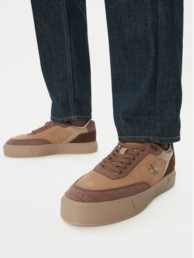 Calvin Klein Calvin Klein Αθλητικά Prime Cupsole Laceup Nu-Su Croc HM0HM02450 Καφέ