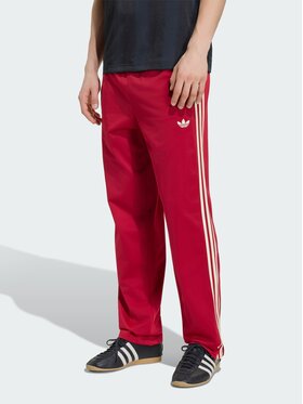 adidas adidas Spodnie materiałowe 159128 Czerwony Regular Fit