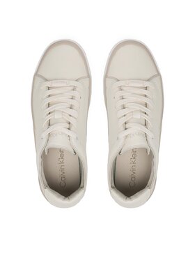 Calvin Klein Tenisice Cupsole Wave Lace Up HW0HW01349 Bež