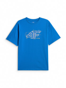 4F 4F T-Shirt PLAY SEASON Niebieski Loose Fit