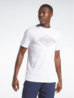 Reebok Reebok T-Shirt Reebok Graphic Series T-Shirt HM6251 Biały Regular Fit
