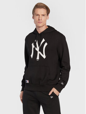 New Era New Era Μπλούζα New York Yankees Team Logo 11863701 Μαύρο Regular Fit