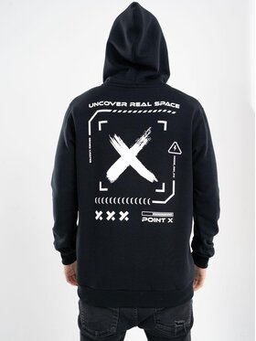 Point X Point X Bluza Bluza Z Kapturem Techwear Point X Impulse Czarna 2XL Czarny Regular Fit