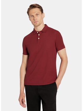 Pako Lorente Pako Lorente Polo P25WF-TX-004 Bordowy Classic Fit