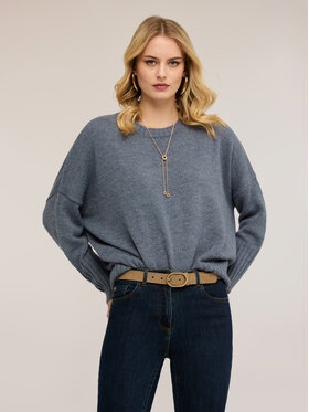 Motivi Motivi Maglione M293E002265N024 Turchese Over Fit