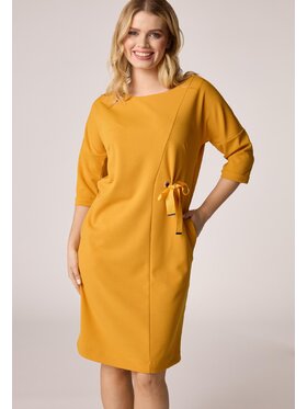 QUIOSQUE QUIOSQUE Sukienka codzienna Quiosque 4NB014301 Żółty Regular Fit