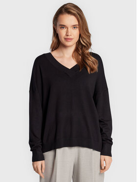 Comma Comma Sveter 2120930 Čierna Regular Fit