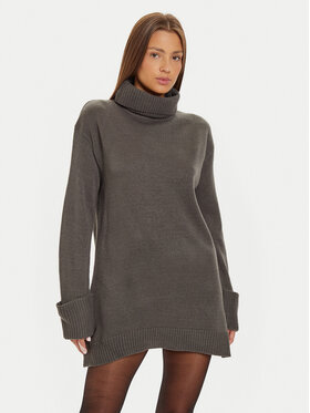 Brave Soul Brave Soul Úpletové šaty LKD-555BELLACHAR Šedá Loose Fit