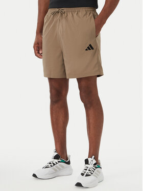 adidas adidas Спортни шорти Essentials Small Logo Chelsea KF2400 Тъмнобежов Regular Fit