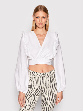 Guess Guess Блуза W2YH76 WESS0 Бял Regular Fit