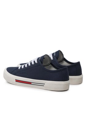 Tommy Jeans Tenis Superge Low Cut Wmns Canvas EN0EN02085 Mornarsko Modra