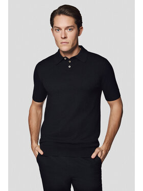Lancerto Lancerto Polo Nils PO073125000050 Czarny Regular Fit